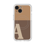 スリムプロテクションプレミアムケース with MagSafe［ オリジナル - initial two tone - A brown ］