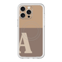 スリムプロテクションプレミアムケース with MagSafe［ オリジナル - initial two tone - A brown ］
