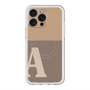 スリムプロテクションプレミアムケース with MagSafe［ オリジナル - initial two tone - A brown ］