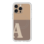 スリムプロテクションプレミアムケース with MagSafe［ オリジナル - initial two tone - A brown ］