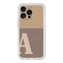 スリムプロテクションプレミアムケース with MagSafe［ オリジナル - initial two tone - A brown ］