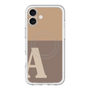 スリムプロテクションプレミアムケース with MagSafe［ オリジナル - initial two tone - A brown ］