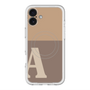 スリムプロテクションプレミアムケース with MagSafe［ オリジナル - initial two tone - A brown ］