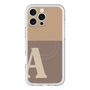 スリムプロテクションプレミアムケース with MagSafe［ オリジナル - initial two tone - A brown ］