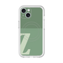 スリムプロテクションプレミアムケース with MagSafe［ オリジナル - initial two tone - Z green ］