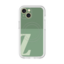 スリムプロテクションプレミアムケース with MagSafe［ オリジナル - initial two tone - Z green ］