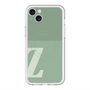 スリムプロテクションプレミアムケース with MagSafe［ オリジナル - initial two tone - Z green ］