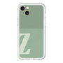 スリムプロテクションプレミアムケース with MagSafe［ オリジナル - initial two tone - Z green ］