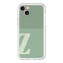 スリムプロテクションプレミアムケース with MagSafe［ オリジナル - initial two tone - Z green ］