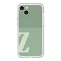 スリムプロテクションプレミアムケース with MagSafe［ オリジナル - initial two tone - Z green ］