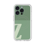 スリムプロテクションプレミアムケース with MagSafe［ オリジナル - initial two tone - Z green ］