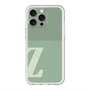 スリムプロテクションプレミアムケース with MagSafe［ オリジナル - initial two tone - Z green ］