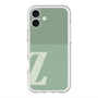 スリムプロテクションプレミアムケース with MagSafe［ オリジナル - initial two tone - Z green ］