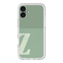 スリムプロテクションプレミアムケース with MagSafe［ オリジナル - initial two tone - Z green ］