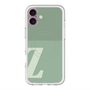 スリムプロテクションプレミアムケース with MagSafe［ オリジナル - initial two tone - Z green ］