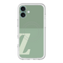 スリムプロテクションプレミアムケース with MagSafe［ オリジナル - initial two tone - Z green ］