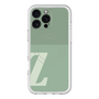 スリムプロテクションプレミアムケース with MagSafe［ オリジナル - initial two tone - Z green ］