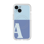 スリムプロテクションプレミアムケース with MagSafe［ オリジナル - initial two tone - A blue ］