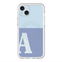 スリムプロテクションプレミアムケース with MagSafe［ オリジナル - initial two tone - A blue ］