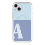 スリムプロテクションプレミアムケース with MagSafe［ オリジナル - initial two tone - A blue ］