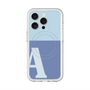 スリムプロテクションプレミアムケース with MagSafe［ オリジナル - initial two tone - A blue ］