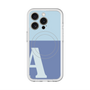 スリムプロテクションプレミアムケース with MagSafe［ オリジナル - initial two tone - A blue ］