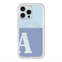 スリムプロテクションプレミアムケース with MagSafe［ オリジナル - initial two tone - A blue ］
