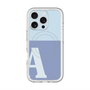 スリムプロテクションプレミアムケース with MagSafe［ オリジナル - initial two tone - A blue ］