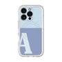 スリムプロテクションプレミアムケース with MagSafe［ オリジナル - initial two tone - A blue ］