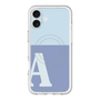 スリムプロテクションプレミアムケース with MagSafe［ オリジナル - initial two tone - A blue ］