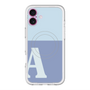 スリムプロテクションプレミアムケース with MagSafe［ オリジナル - initial two tone - A blue ］