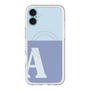 スリムプロテクションプレミアムケース with MagSafe［ オリジナル - initial two tone - A blue ］