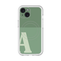 スリムプロテクションプレミアムケース with MagSafe［ オリジナル - initial two tone - A green ］