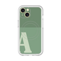 スリムプロテクションプレミアムケース with MagSafe［ オリジナル - initial two tone - A green ］