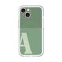 スリムプロテクションプレミアムケース with MagSafe［ オリジナル - initial two tone - A green ］
