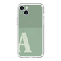 スリムプロテクションプレミアムケース with MagSafe［ オリジナル - initial two tone - A green ］
