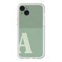 スリムプロテクションプレミアムケース with MagSafe［ オリジナル - initial two tone - A green ］