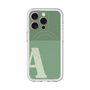 スリムプロテクションプレミアムケース with MagSafe［ オリジナル - initial two tone - A green ］