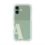 スリムプロテクションプレミアムケース with MagSafe［ オリジナル - initial two tone - A green ］