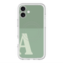 スリムプロテクションプレミアムケース with MagSafe［ オリジナル - initial two tone - A green ］