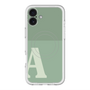 スリムプロテクションプレミアムケース with MagSafe［ オリジナル - initial two tone - A green ］