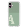 スリムプロテクションプレミアムケース with MagSafe［ オリジナル - initial two tone - A green ］