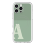 スリムプロテクションプレミアムケース with MagSafe［ オリジナル - initial two tone - A green ］