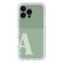 スリムプロテクションプレミアムケース with MagSafe［ オリジナル - initial two tone - A green ］