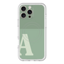スリムプロテクションプレミアムケース with MagSafe［ オリジナル - initial two tone - A green ］