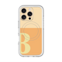 スリムプロテクションプレミアムケース with MagSafe［ オリジナル - initial two tone - B orange ］