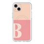スリムプロテクションプレミアムケース with MagSafe［ オリジナル - initial two tone - B pink ］