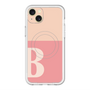スリムプロテクションプレミアムケース with MagSafe［ オリジナル - initial two tone - B pink ］