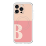 スリムプロテクションプレミアムケース with MagSafe［ オリジナル - initial two tone - B pink ］