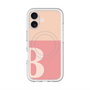 スリムプロテクションプレミアムケース with MagSafe［ オリジナル - initial two tone - B pink ］